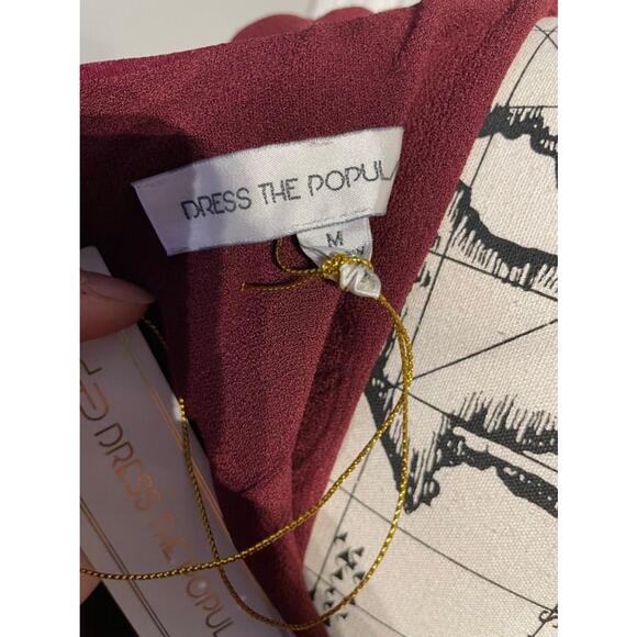 Naomi Cutout Twist Knot Draped Formal Evening maxi burgundy wine Fit Bodice slit - Picture 6 of 8